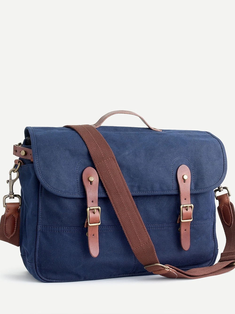 J. Crew | Abingdon Canvas Messenger Bag | Navy